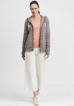 OXMO Sweatjacken Strickfleecejacke Thory Frauen Graumeliert 8 OXMO Sweatjacken Strickfleecejacke Thory Frauen Graumeliert -OXMO Verkaufs-Shop 00347830cb102e992195883281966b9d