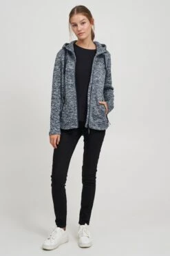 OXMO Outdoorjacken Fleecejacke Kajsa Frauen Schwarz -OXMO Verkaufs-Shop 020b25383a78d7ded0f7d28e36a374ec