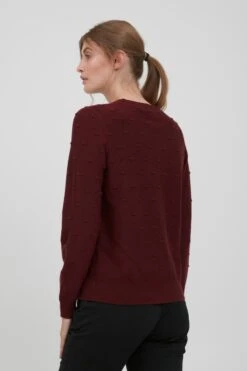 OXMO Feinstrickpullover Pullover Dotta Frauen Bordeaux -OXMO Verkaufs-Shop 031cf468c172124b7de384b8a6524a00