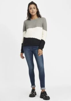OXMO Feinstrickpullover Pullover Olma Frauen Grau 8 OXMO Feinstrickpullover Pullover Olma Frauen Grau -OXMO Verkaufs-Shop 03d27a2945c95eac18df1cab4e785b54