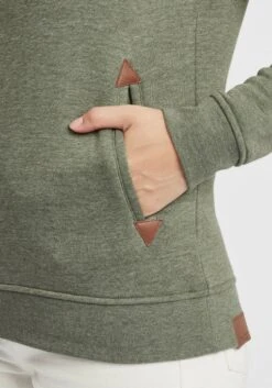 OXMO Hoodies Hoodie Vicky Frauen Grün / Khaki -OXMO Verkaufs-Shop 07f50257b94eede24ba5c7735f72799c