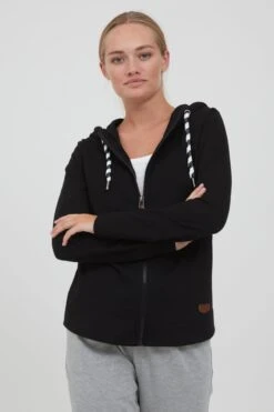 OXMO Sweatjacken Kapuzensweatjacke Wanda Frauen Schwarz 7 OXMO Sweatjacken Kapuzensweatjacke Wanda Frauen Schwarz -OXMO Verkaufs-Shop 085174b0ad3a28b8f75215eb9be742dc