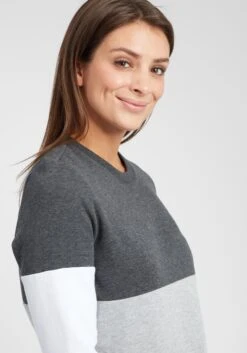 OXMO Sweatshirts Sweatshirt Omaya Frauen Grau -OXMO Verkaufs-Shop 0851c93e8b87e951ef3e61bff4ccd020
