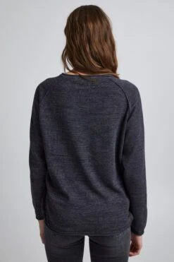 OXMO Feinstrickpullover Strickpullover Daniela Frauen Blau -OXMO Verkaufs-Shop 089dd6cacd3cbc246318f14cb0da9312