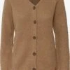 OXMO Strickjacken Strickjacke Helga Frauen Braun