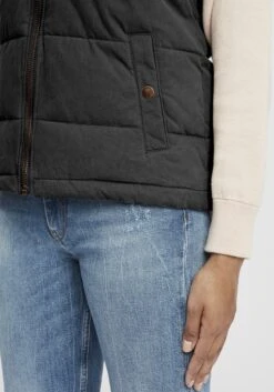 OXMO Westen Kurzweste Lew Frauen Schwarz 13 OXMO Westen Kurzweste Lew Frauen Schwarz -OXMO Verkaufs-Shop 09ffa29d0496cc21fdc016ca5d0ea505