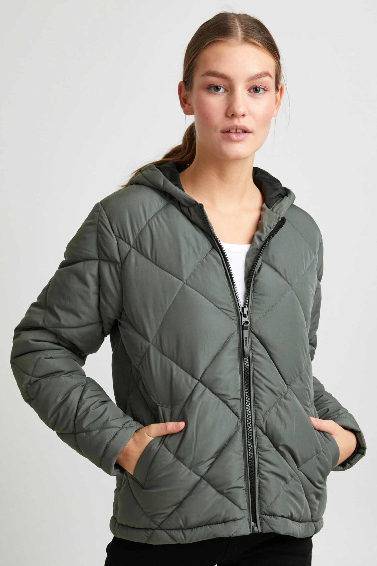 OXMO Übergangsjacken Übergangsjacke Frauen Grau 2 OXMO Übergangsjacken Übergangsjacke Frauen Grau – Bild 2