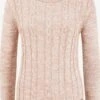 OXMO Pullover Rollkragenpullover Philipa Frauen Rosa