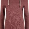OXMO Hoodies Hoodie Vicky Pile Hood Long Frauen Rot / Weinrot