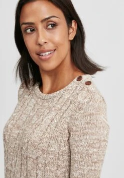 OXMO Feinstrickpullover Strickpullover Phia Frauen Beige -OXMO Verkaufs-Shop 0b79b5305b580f712b87491fbfff8e3e