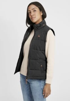 OXMO Westen Kurzweste Lew Frauen Schwarz 11 OXMO Westen Kurzweste Lew Frauen Schwarz -OXMO Verkaufs-Shop 0cb5eb19a34cf3eed68c42bca74782a7