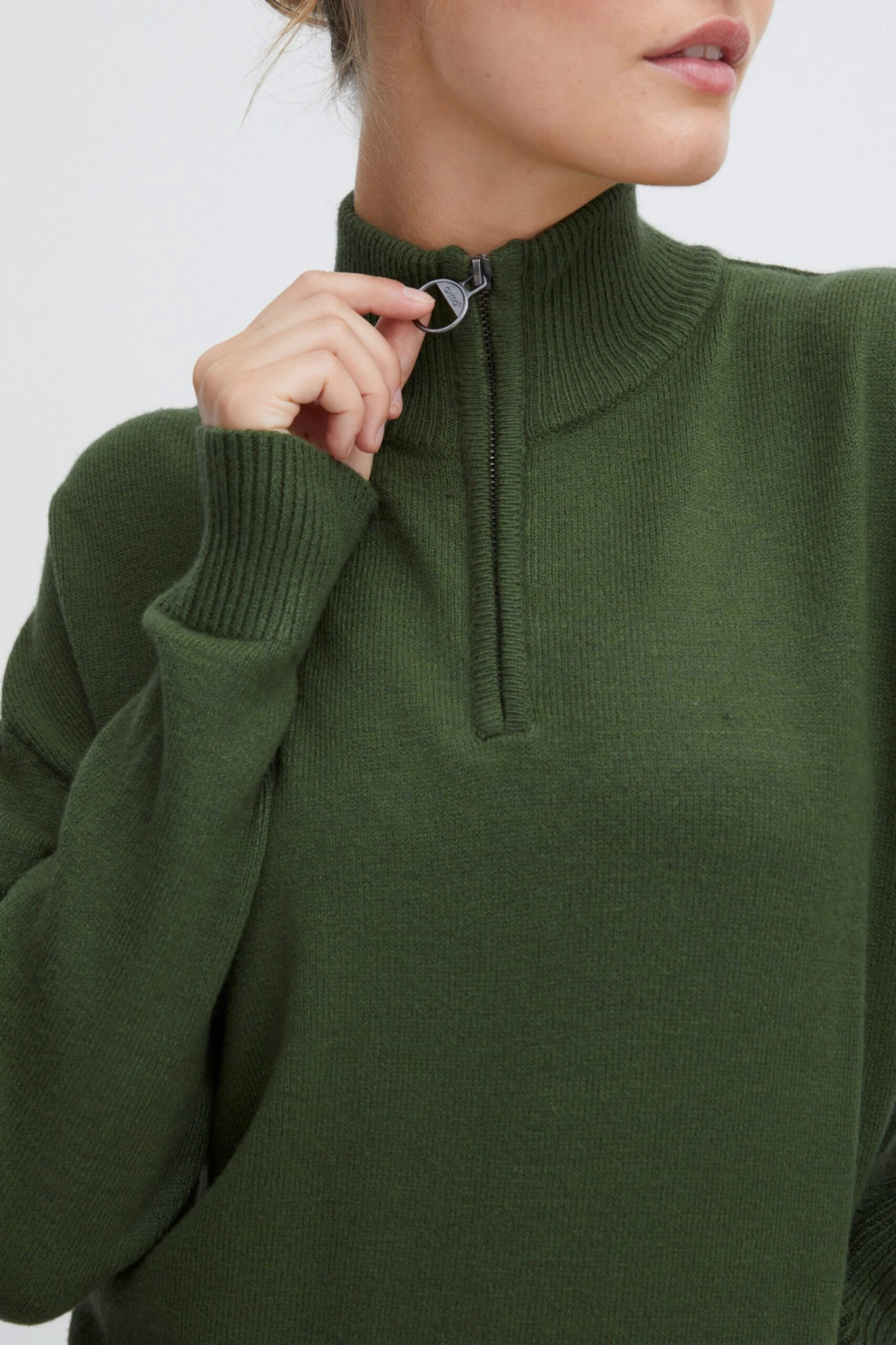 OXMO Rollkragenpullover Rollkragenshirt Frauen Dunkelgrün 5 OXMO Rollkragenpullover Rollkragenshirt Frauen Dunkelgrün – Bild 5