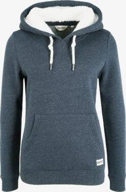 OXMO Kapuzenpullover Hoodie Binna Frauen Blau