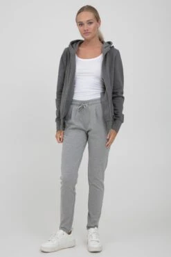 OXMO Sweatjacken Kapuzensweatjacke VENDELA Frauen Grau / Graumeliert -OXMO Verkaufs-Shop 0eef24ae10400449b7bba2e83631e8eb