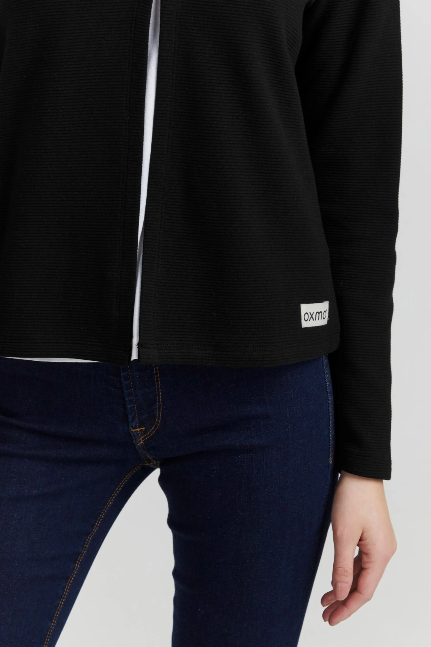 OXMO Sweatjacken Sweatjacke OXJonia Frauen Schwarz 6 OXMO Sweatjacken Sweatjacke OXJonia Frauen Schwarz – Bild 6