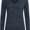 OXMO Feinstrickpullover Pullover Ilva Frauen Dunkelblau