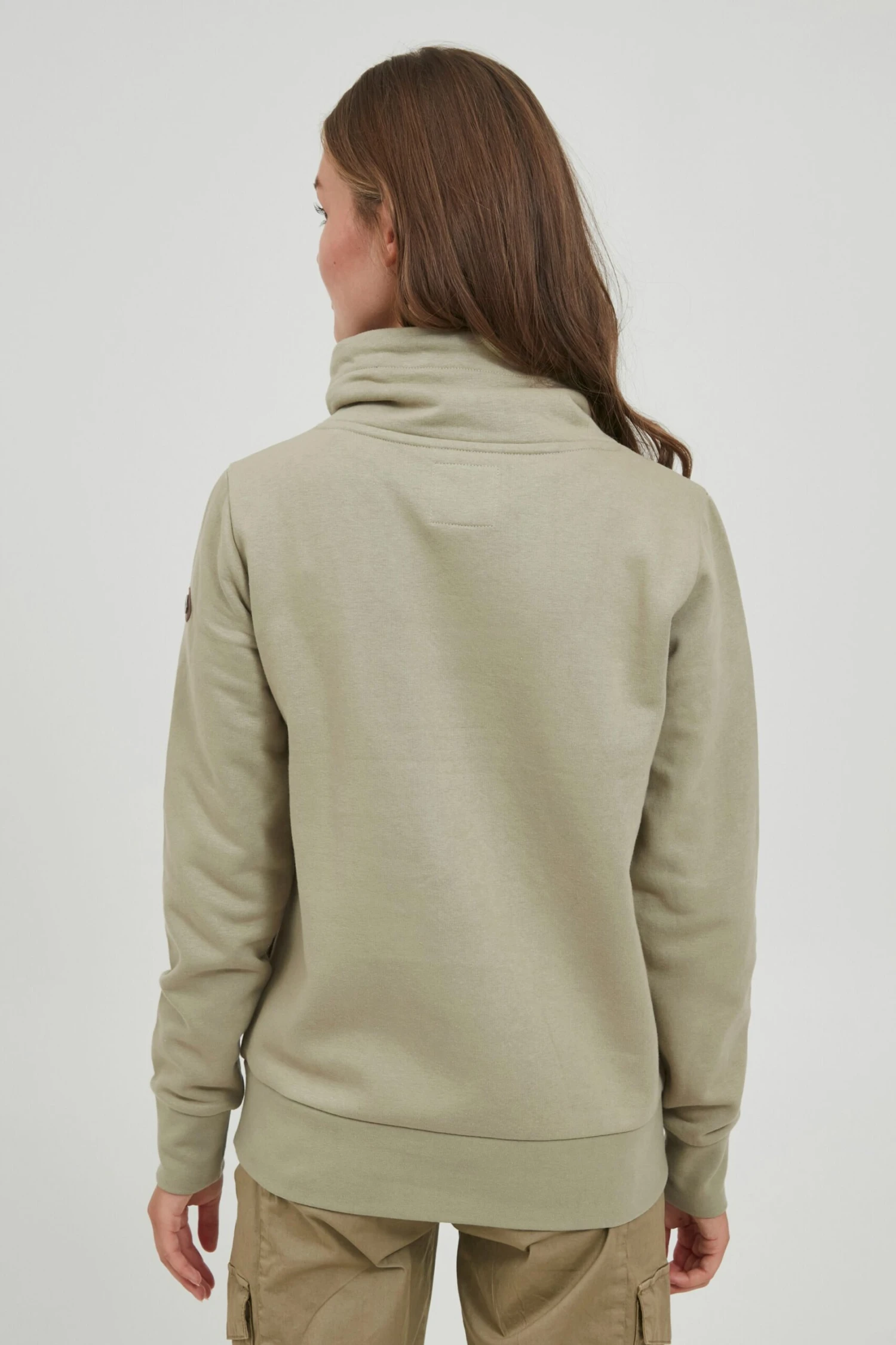 OXMO Rollkragenpullover Kapuzenpullover UDINE Frauen Grün 4 OXMO Rollkragenpullover Kapuzenpullover UDINE Frauen Grün – Bild 4