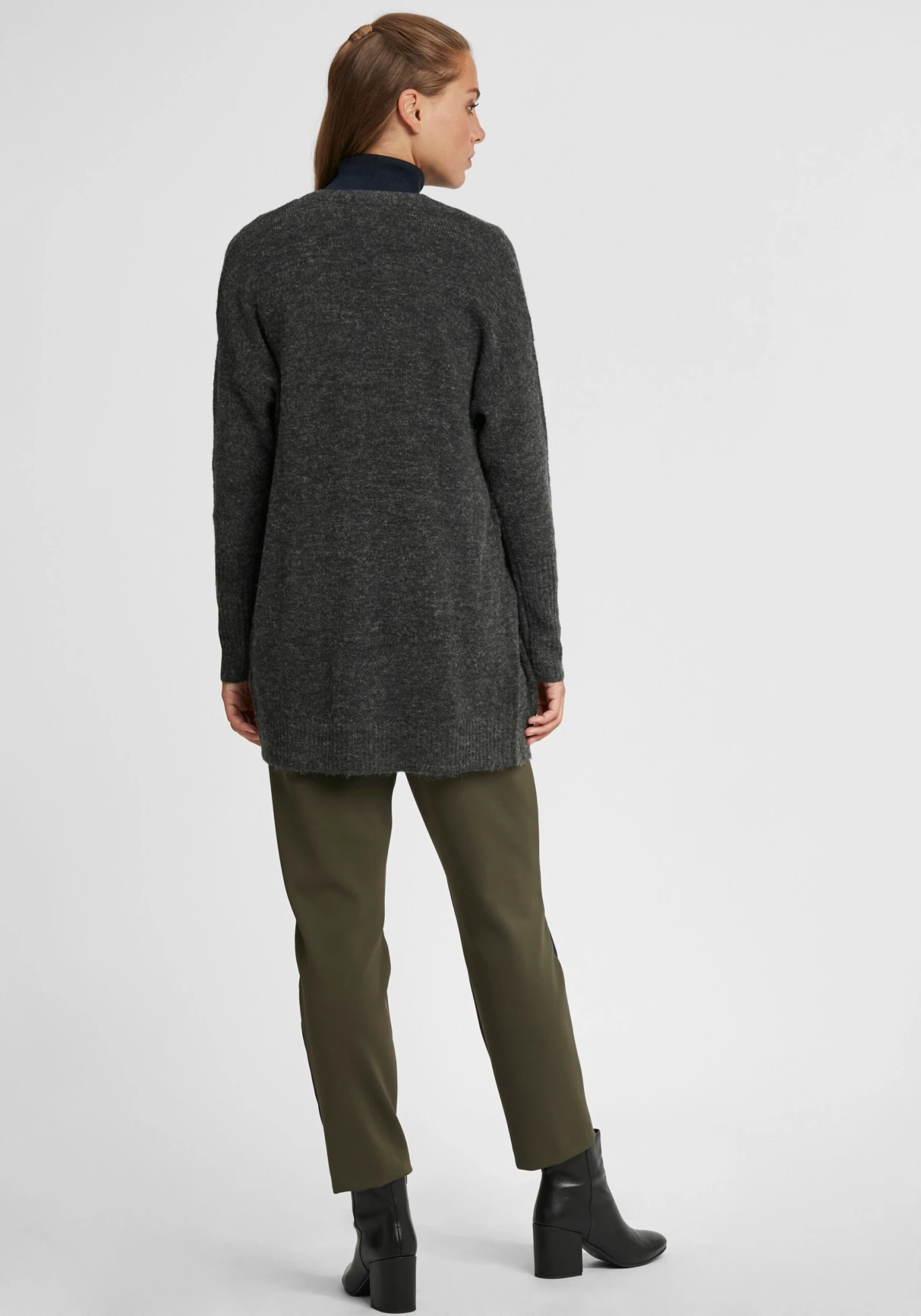 OXMO Strickjacken Strickjacke Gisele Frauen Grau 4 OXMO Strickjacken Strickjacke Gisele Frauen Grau – Bild 4