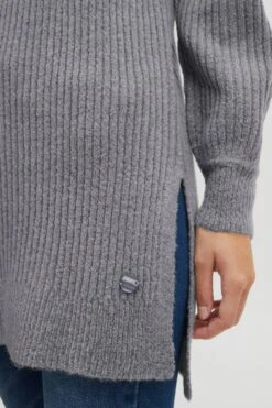 OXMO Kapuzenpullover Strickpullover Norma Frauen Graumeliert -OXMO Verkaufs-Shop 151c82b97592fbcd69c671f9fe0fec8d