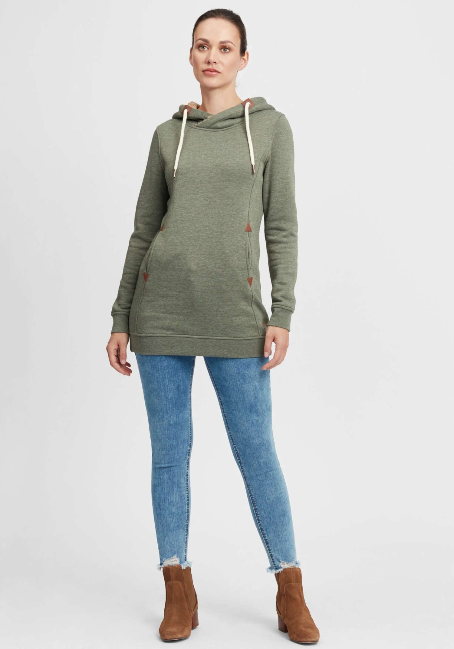OXMO Hoodies Hoodie Vicky Frauen Grün / Pastellgrün 3 OXMO Hoodies Hoodie Vicky Frauen Grün / Pastellgrün – Bild 3