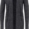OXMO Strickjacken Strickjacke Neli Frauen Grau