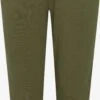OXMO Shorts Regular Caprihose Frauen Oliv