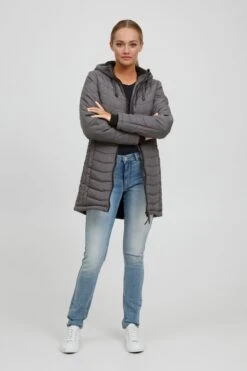 OXMO Winterjacken Steppmantel NELLY Frauen Rauchgrau -OXMO Verkaufs-Shop 18097910cdd2808b5a3635f76ea962c2
