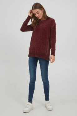 OXMO Basic Pullover Pullover Elvina Frauen Weinrot 8 OXMO Basic Pullover Pullover Elvina Frauen Weinrot -OXMO Verkaufs-Shop 1b32156cb70d762d05c1a3526fd52bdc