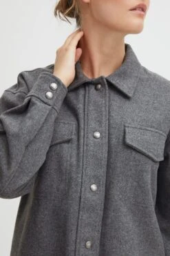 OXMO Übergangsjacken Übergangsjacke OXValen Frauen Graumeliert -OXMO Verkaufs-Shop 1b5c4aa4f537cc06dc38954e1e7efad3