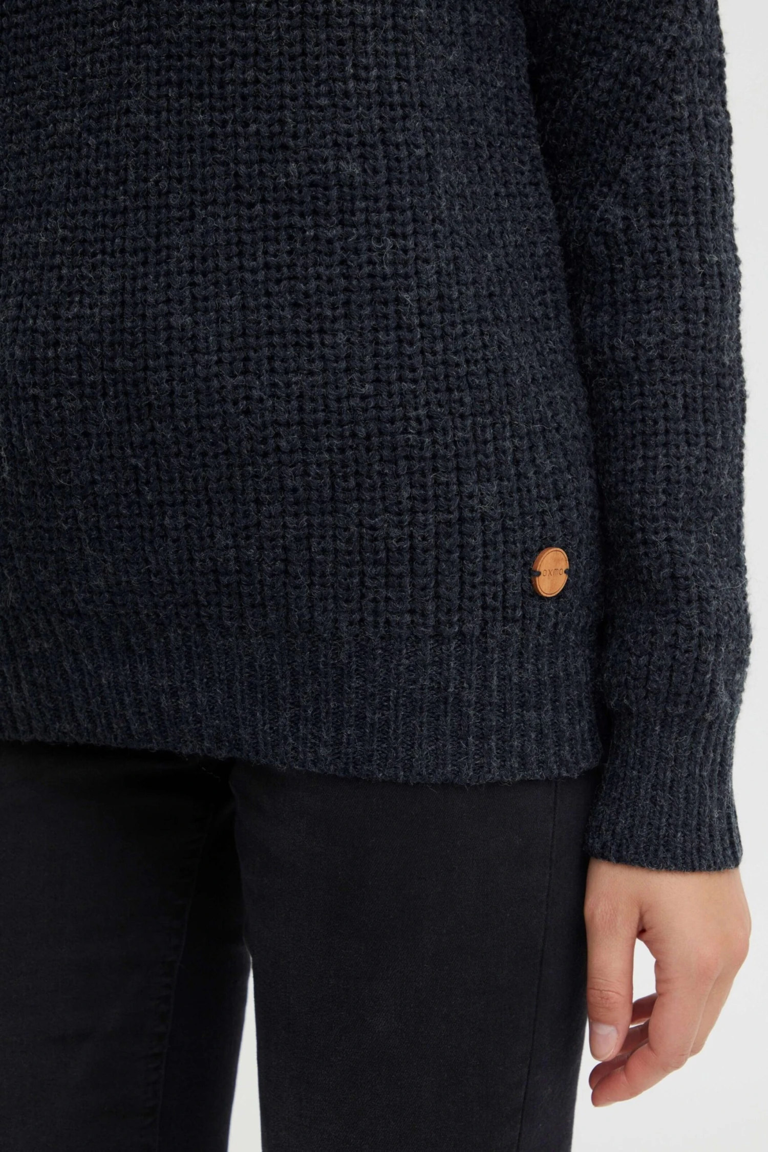 OXMO Rollkragenpullover Stricktroyer Nancy Frauen Dunkelblau 5 OXMO Rollkragenpullover Stricktroyer Nancy Frauen Dunkelblau – Bild 5