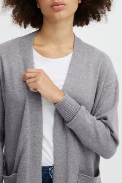 OXMO Strickjacken Strickjacke Frauen Graumeliert -OXMO Verkaufs-Shop 1cc7d9cb810119f2d5d9e2929aec9d77