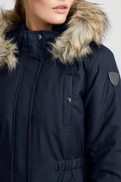 OXMO Winterjacken Winterjacke Maribel Frauen Dunkelblau / Blaumeliert -OXMO Verkaufs-Shop 1d3509a6c8c43e45b153373a7fd150ac
