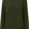 OXMO Pullover Strickpullover Saline Frauen Grün