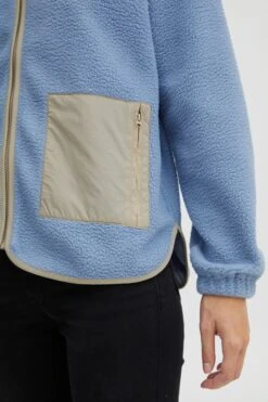 OXMO Übergangsjacken Fleecejacke Oxpiper Frauen Blau -OXMO Verkaufs-Shop 22153e66ce5b9a5d5194b9b5d262b9b3