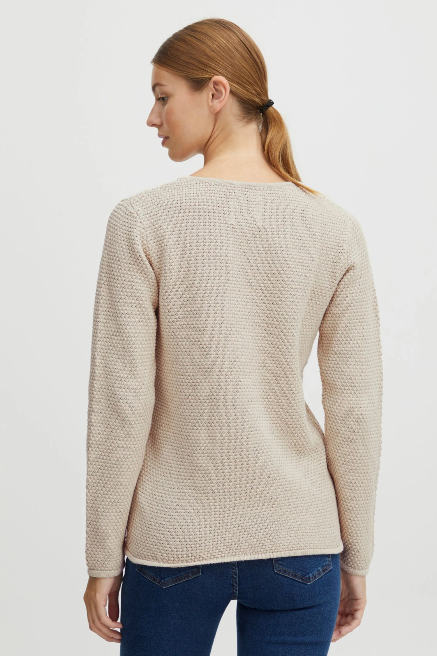 OXMO Pullover Strickpullover Hanna Frauen Beige 3 OXMO Pullover Strickpullover Hanna Frauen Beige – Bild 3