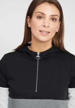 OXMO Hoodies Hoodie Omara Frauen Dunkelgrau / Schwarz -OXMO Verkaufs-Shop 2374f60df8b994cb41d8d668f828ab38