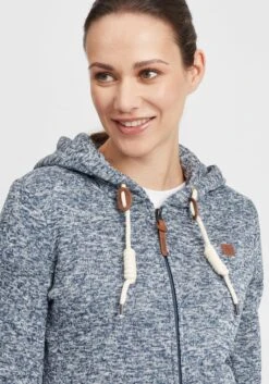 OXMO Sweatjacken Strickfleecejacke Thory Frauen Blau -OXMO Verkaufs-Shop 23e7aaa7a1c025d976c5f7530f084bb8