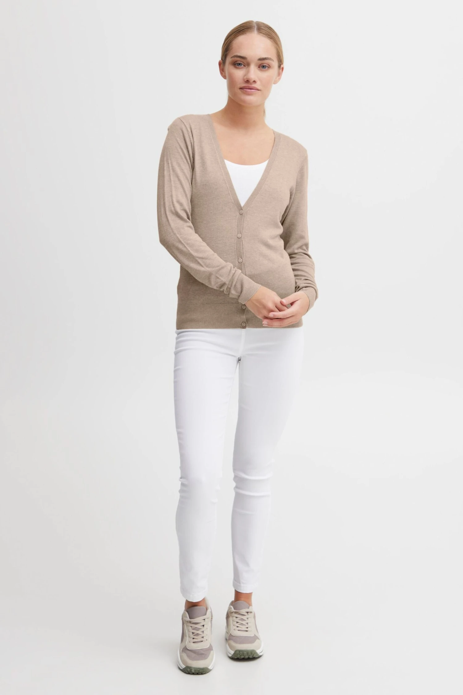 OXMO Strickjacken Strickjacke Oxhelene Frauen Braun 5 OXMO Strickjacken Strickjacke Oxhelene Frauen Braun – Bild 5