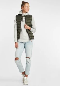 OXMO Westen Steppweste Camilla Frauen Grün 8 OXMO Westen Steppweste Camilla Frauen Grün -OXMO Verkaufs-Shop 2524399121eacff1cb893f9b7db22c6f