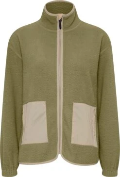 OXMO Übergangsjacken Fleecejacke Oxpiper Frauen Grün -OXMO Verkaufs-Shop 253050f075d3b4ac47565a31d8ea78f3