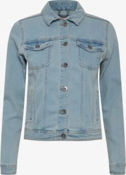 OXMO Jeansjacken Jeansjacke Fria Frauen Blau