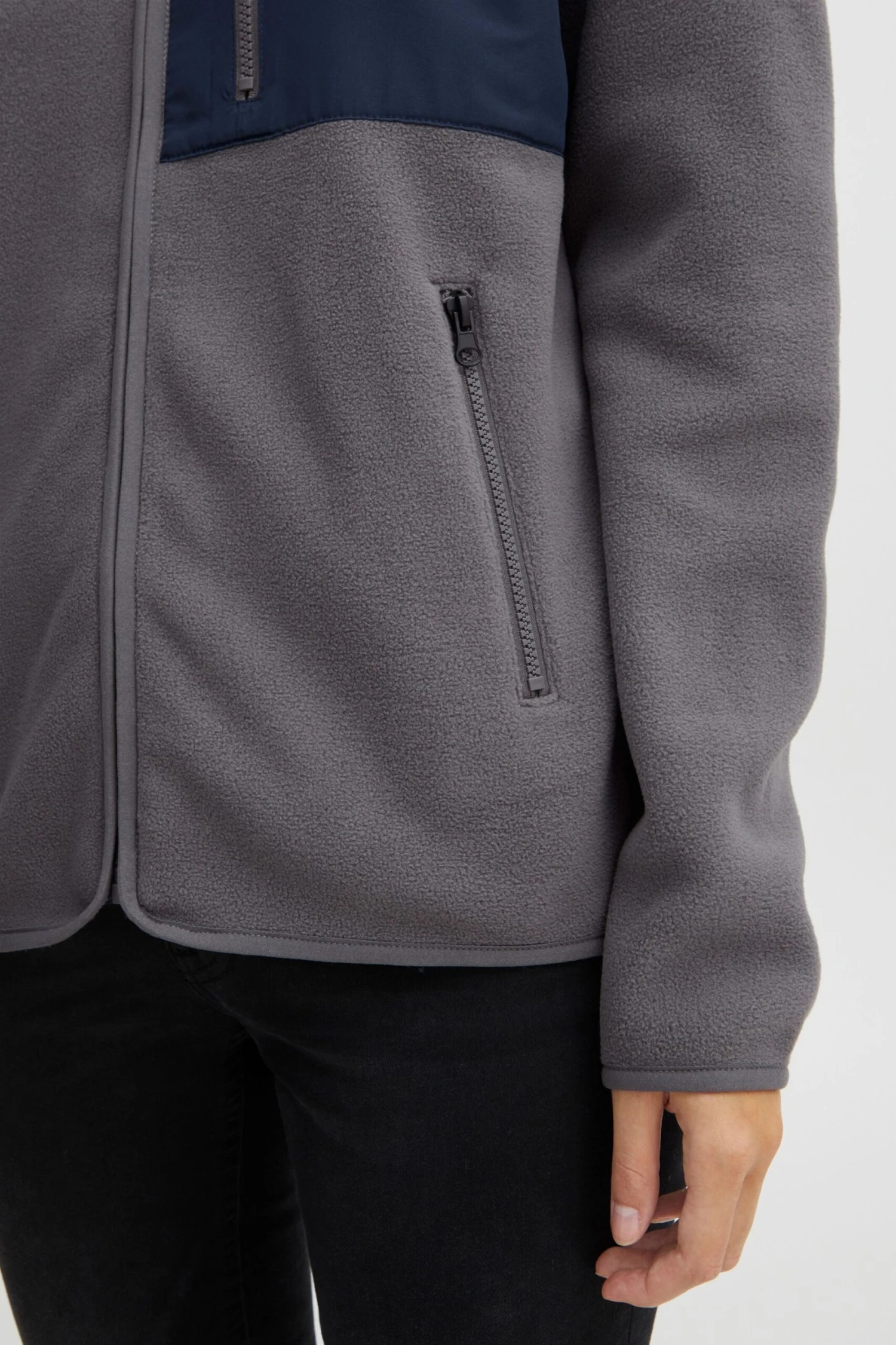 OXMO Sweatjacken Sweatshirtjacke Nymfe Frauen Grau 6 OXMO Sweatjacken Sweatshirtjacke Nymfe Frauen Grau – Bild 6