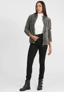 OXMO Sweatjacken Sweatjacke Telsa Frauen Grau -OXMO Verkaufs-Shop 27aa686909c5c790e91c43a8dec9b655