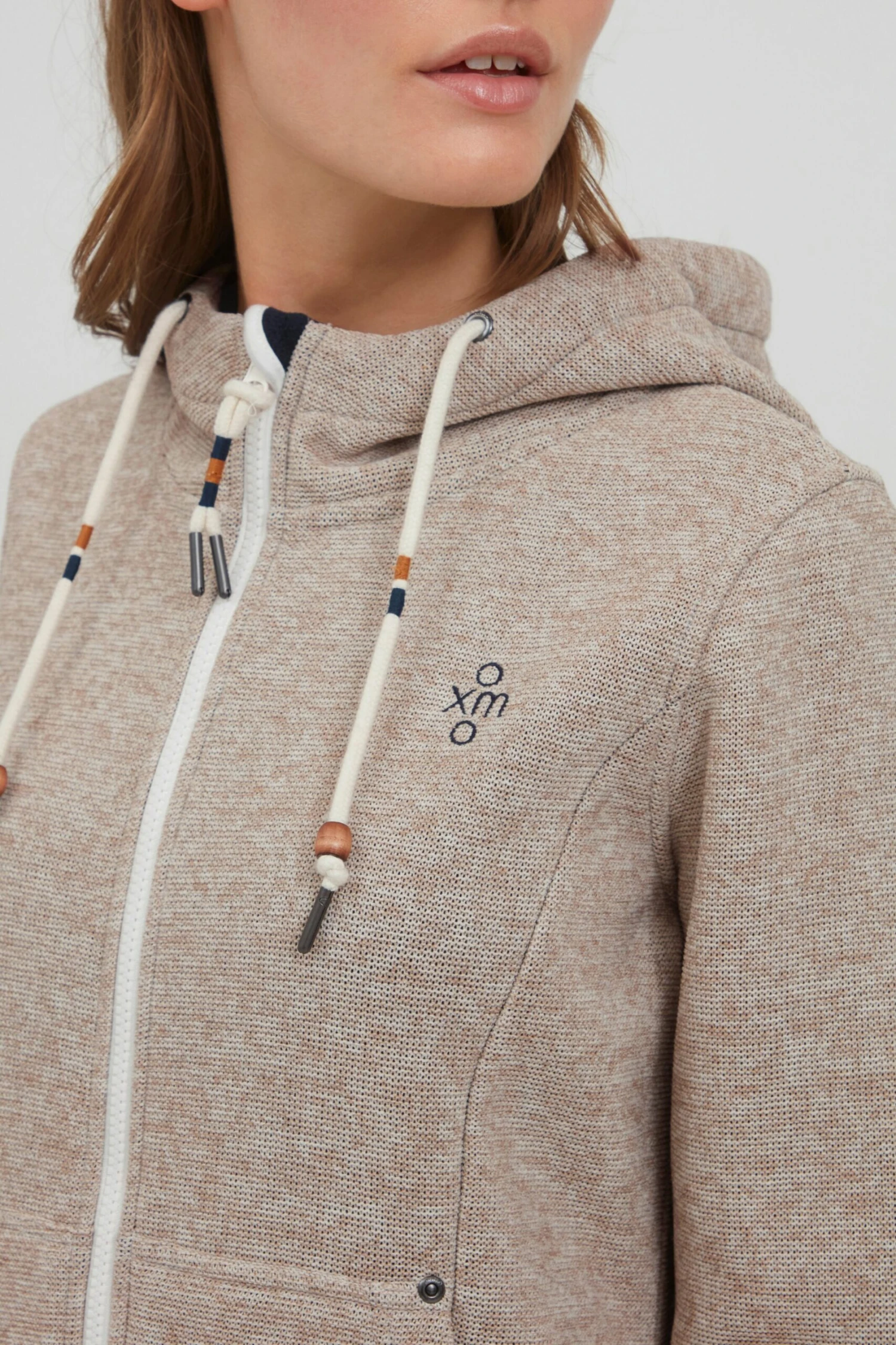 OXMO Outdoorjacken Fleecejacke FIA Frauen Weiß 5 OXMO Outdoorjacken Fleecejacke FIA Frauen Weiß – Bild 5