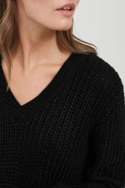 OXMO Basic Pullover Pullover Lavea Frauen Schwarz -OXMO Verkaufs-Shop 28fbc4ab2985d3340c00b91ba6a808d7