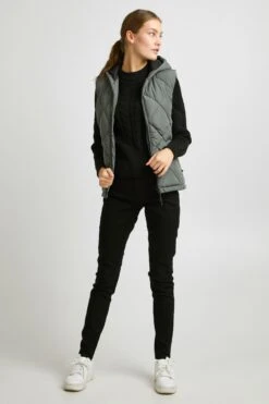 OXMO Westen Weste Stana Frauen Grau 7 OXMO Westen Weste Stana Frauen Grau -OXMO Verkaufs-Shop 295f8680f172bb1cd0cdf1a40e5c2a52