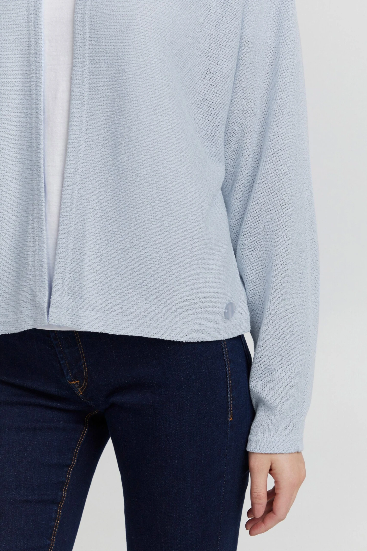 OXMO Strickjacken Cardigan KIKE Frauen Blau 6 OXMO Strickjacken Cardigan KIKE Frauen Blau – Bild 6