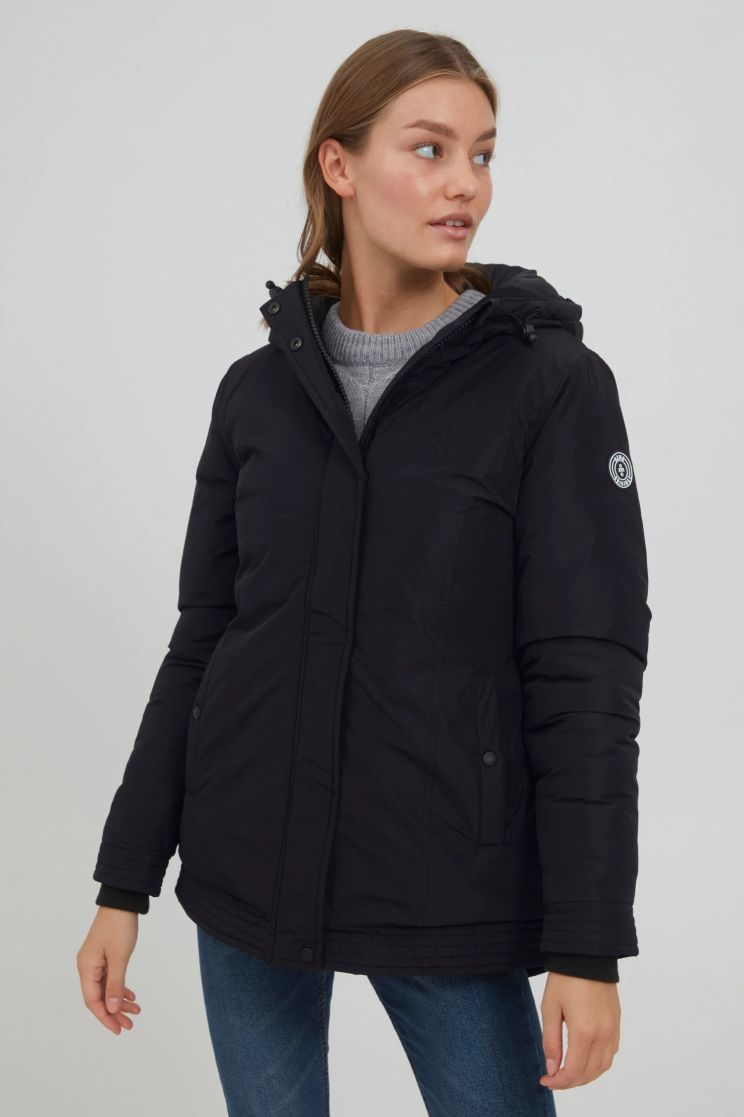 OXMO Winterjacken Winterjacke Jytte Frauen Schwarz 2 OXMO Winterjacken Winterjacke Jytte Frauen Schwarz – Bild 2