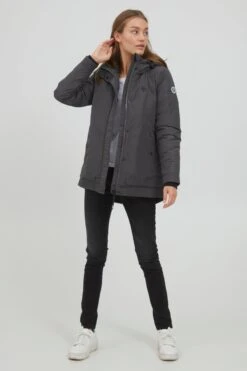 OXMO Winterjacken Winterjacke Jytte Frauen Grau -OXMO Verkaufs-Shop 2f336ea74968e5215454366d77d03735