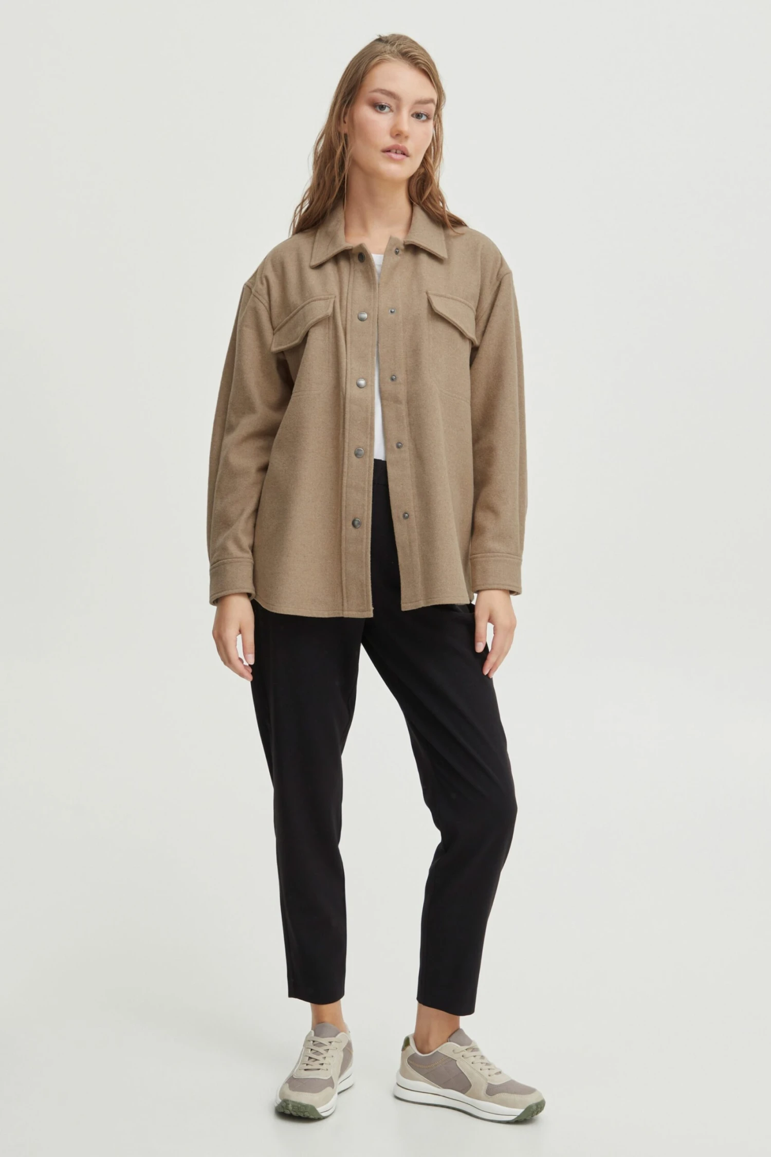 OXMO Übergangsjacken Übergangsjacke "OXValen" Frauen Beigemeliert 3 OXMO Übergangsjacken Übergangsjacke "OXValen" Frauen Beigemeliert – Bild 3